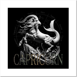 Majestic Capricorn Zodiac & Earth Element Posters and Art